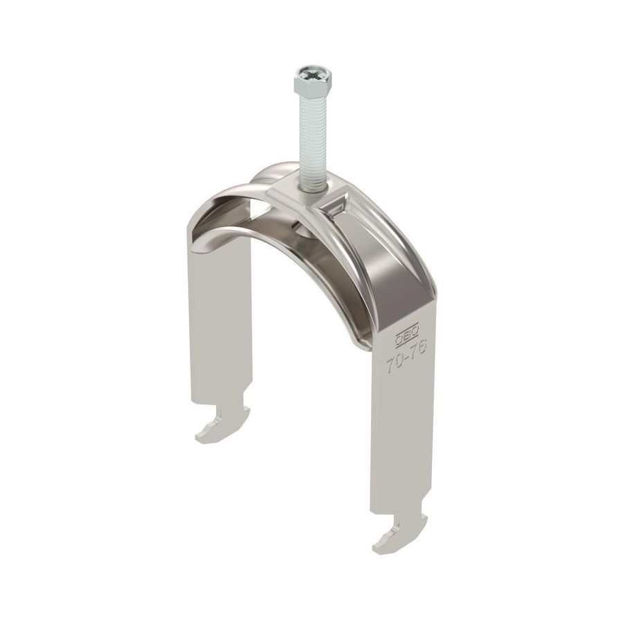 Beugelklem 2056 70-76mm RVS A4 1.4571 blank VVE=25