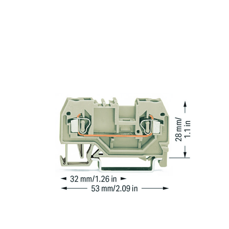 2-draads rijgklem 2,5mm² Ex e II 280-992 VVE=100