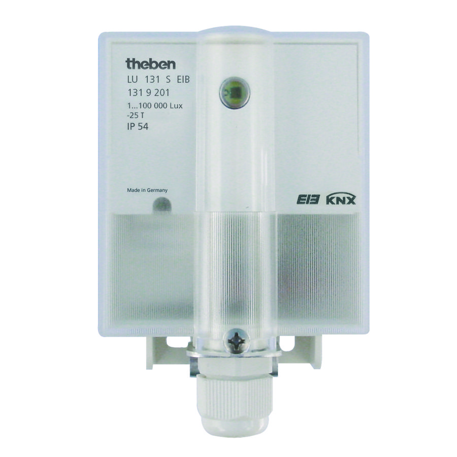 Combisensor LUNA 131 licht/temp. wandopb. 1-100000lux KNX