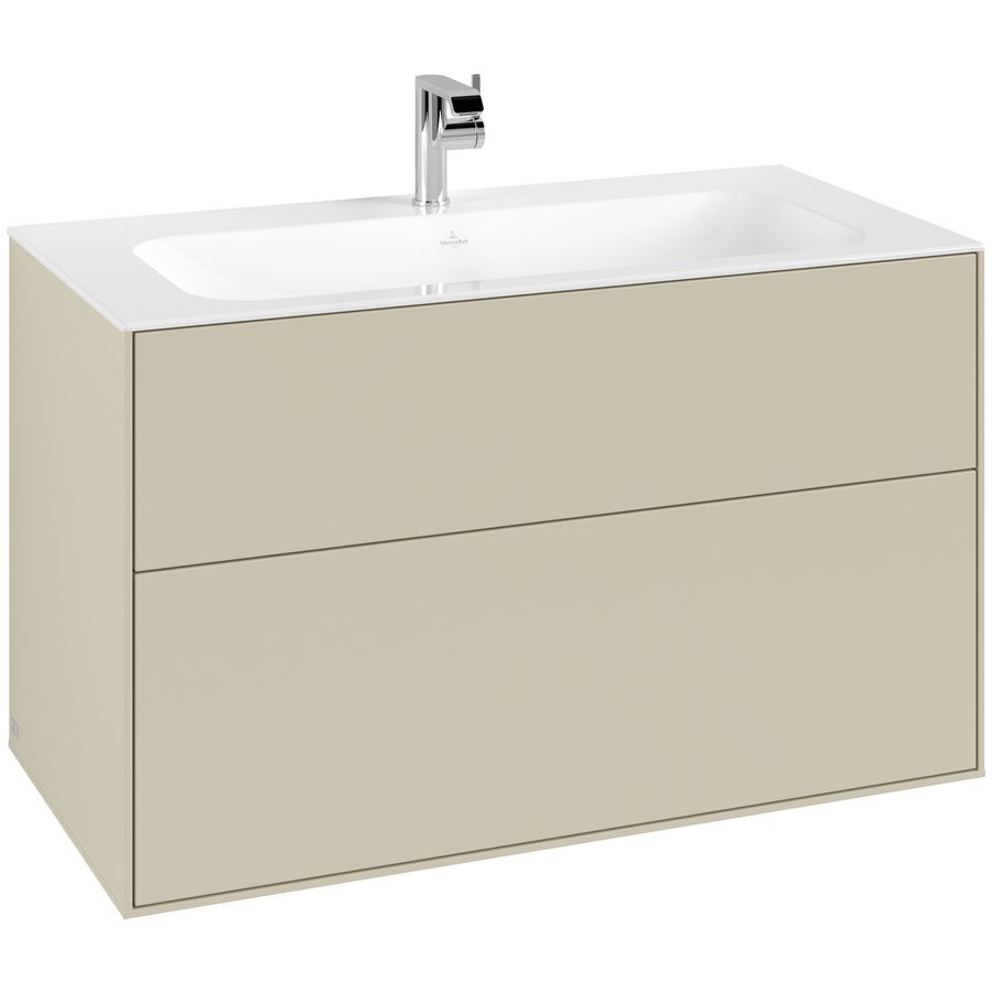 Wastafelonderkast Finion 996x591x498mm S.Grey Matt Lacquer G02000HJ