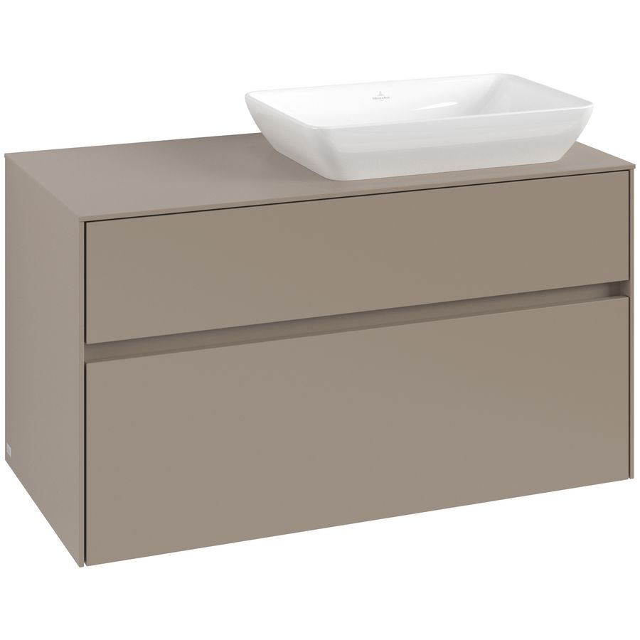 Wastafelonderkast Collaro 1000x548x500mm Taupe C11100VM