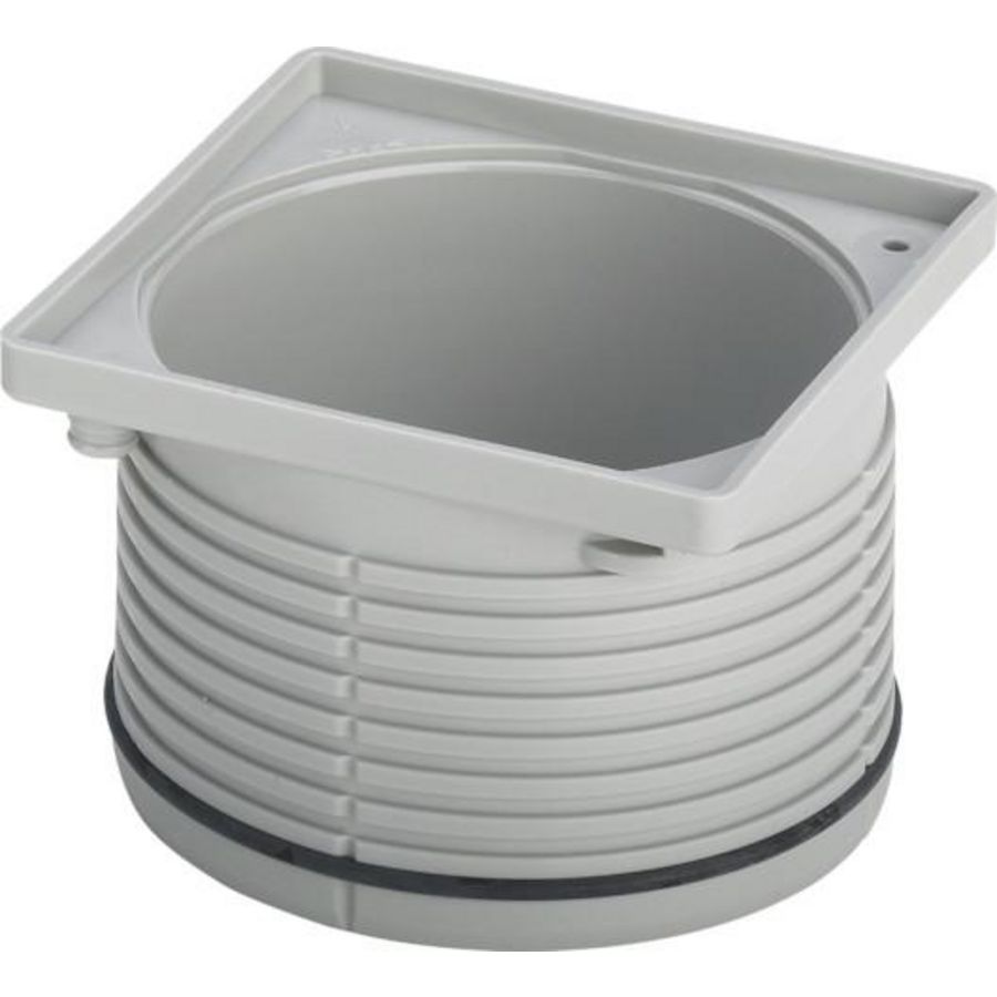 Opzetframe 100x100 kunststof/grijs