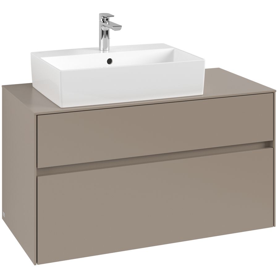 Wastafelonderkast Collaro 1000x548x500mm Taupe C12600VM