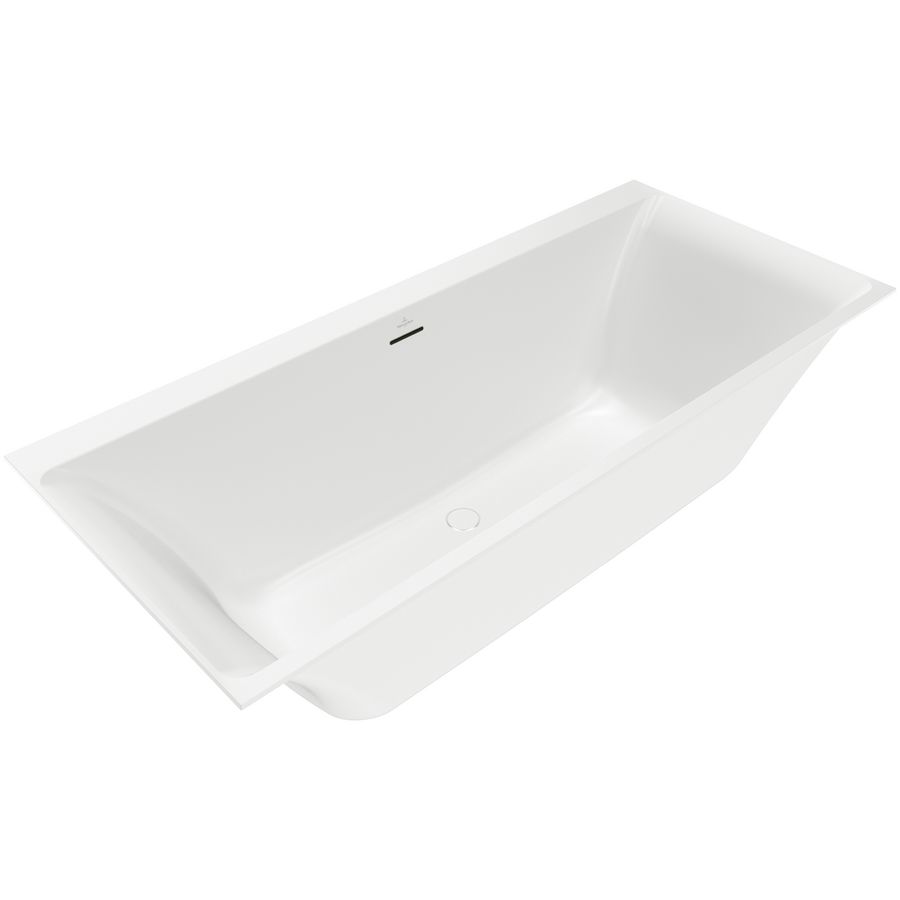 Rechthoekig bad Subway 3.0 180x80cm Stone White