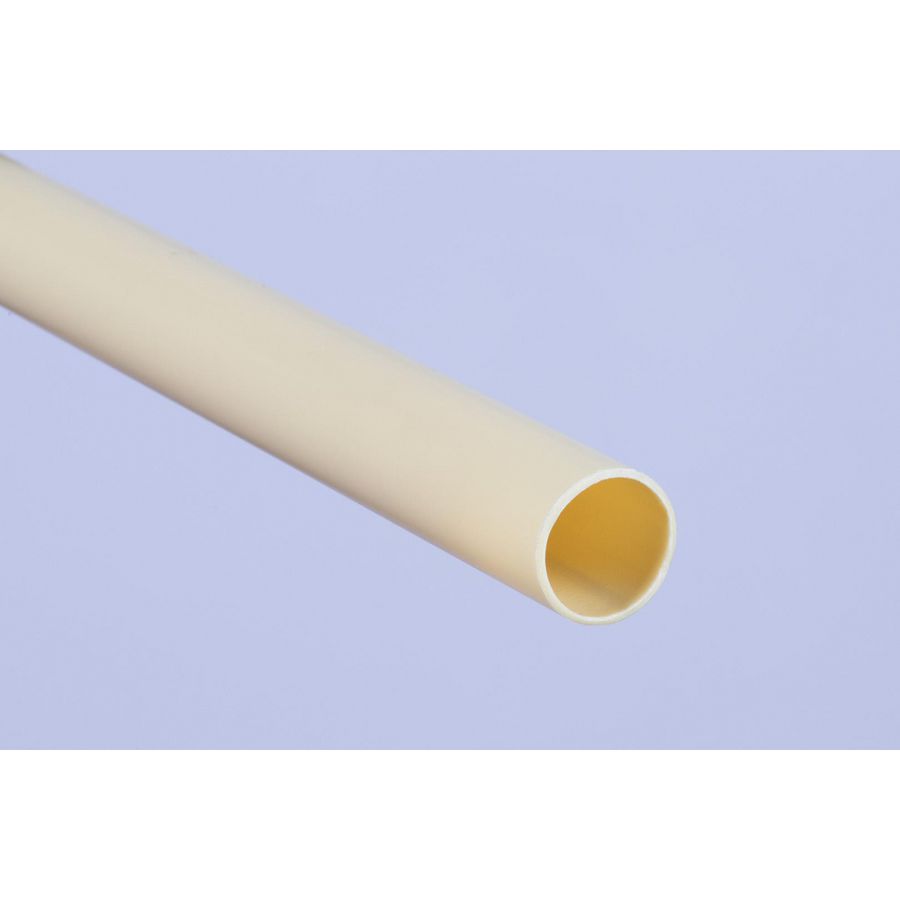 Lengte a 4m. sokkenbuis/schuifbuis PVC Polivolt creme 22,7x19,7mm tbv elektrobuis 19mm VVE=25