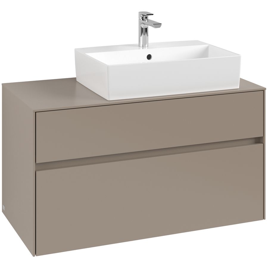 Wastafelonderkast Collaro 1000x548x500mm Taupe C12700VM