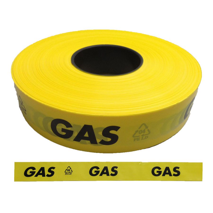 Waarschuwingslint gasleiding (geel)