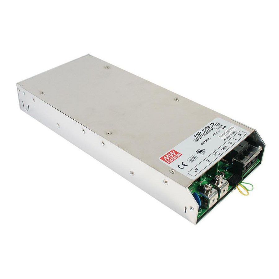 AC-DC gesloten PSU Progr. High Power 1000W 48V
