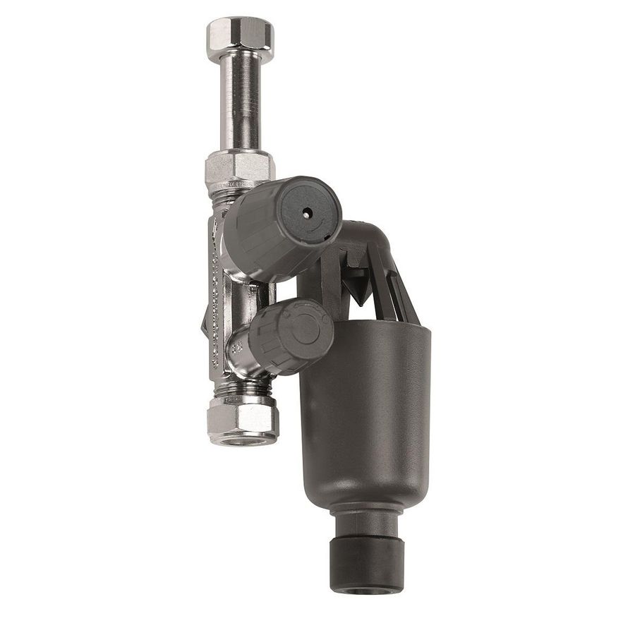 Inlaatcombinatie 6 bar verchr.