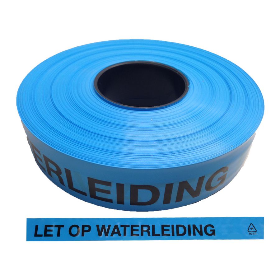 Waarschuwingslint waterleiding (blauw)