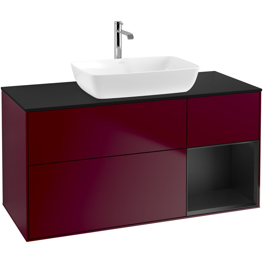 Wastafelonderkast Finion 1200x603x501mm Peony Matt Lacquer F832PDHB