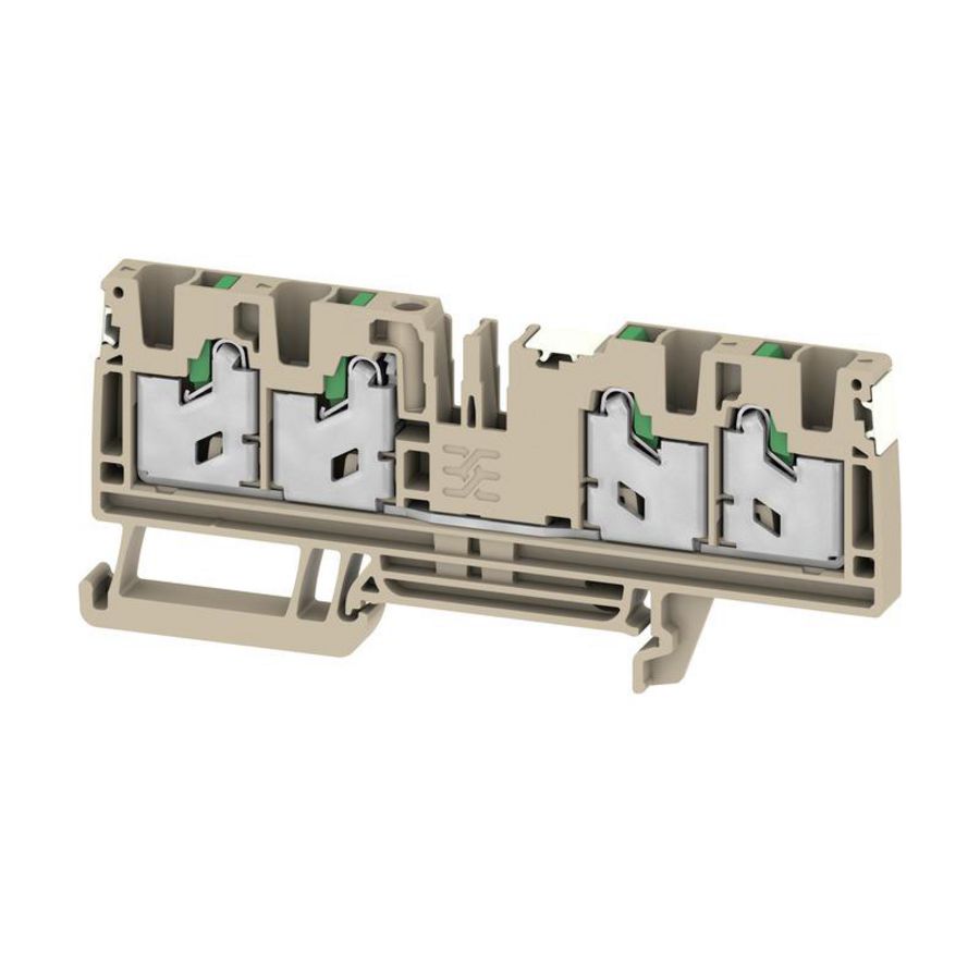 Doorvoer bl. SNAP IN d. beige 4mm2 32 A 1000 V VVE=50