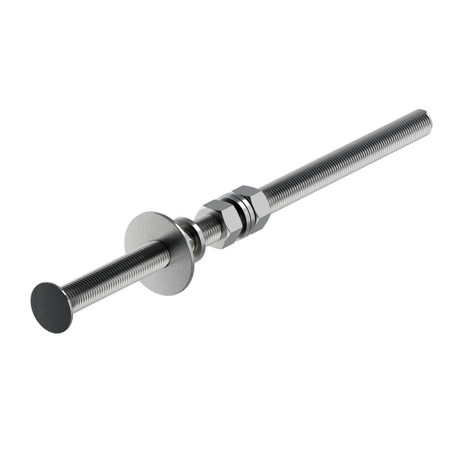 Draadstang betonsokkel 430mm rvs A2 1.4301 VVE=3
