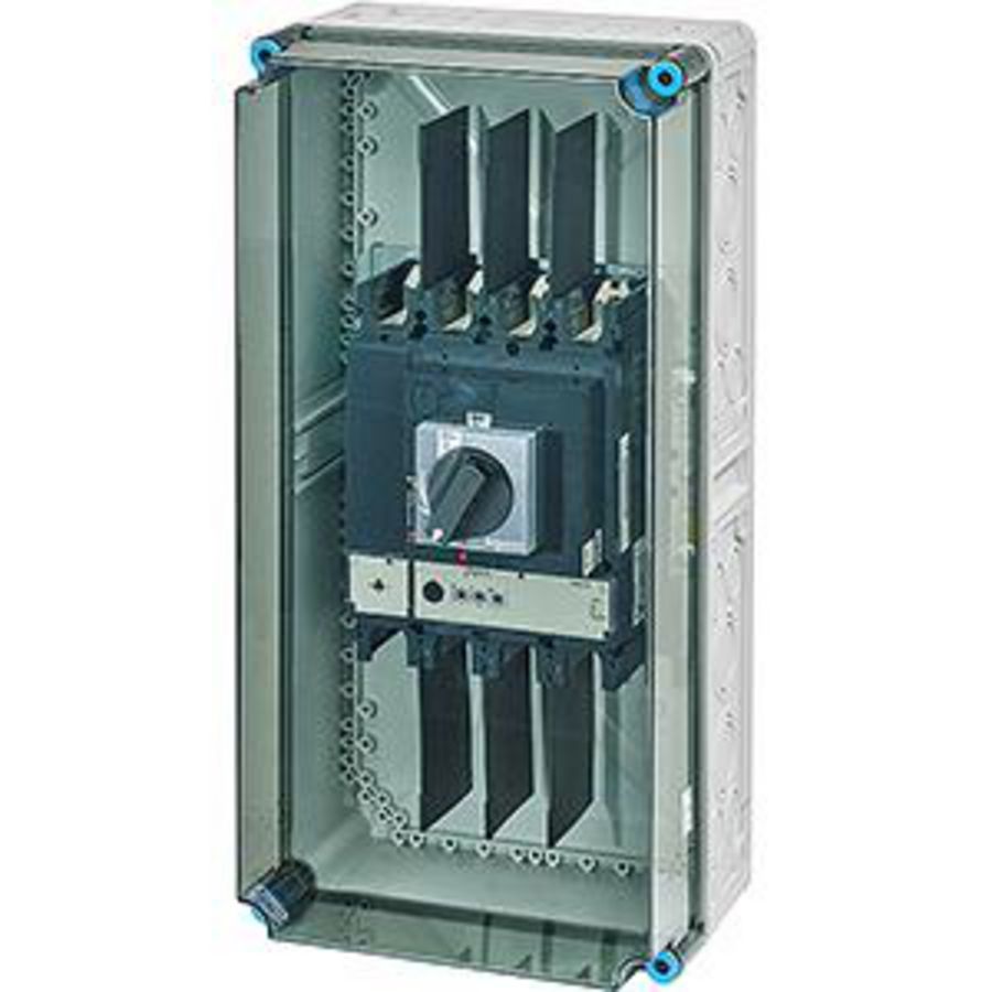 Vermogensschakelaark. 400A 4 P. BM3 300x600mm +PE klem