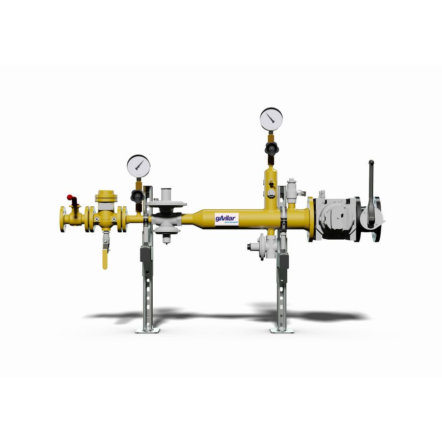 Gasstraat Pi=8bar Pu=100mbar G100 LD (Q=160m³/h)