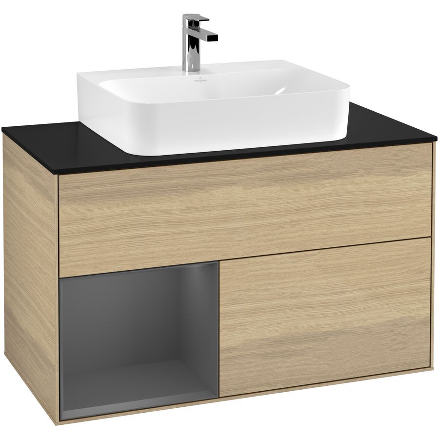 Wastafelonderkast Finion 1000x603x501mm Oak Veneer G112GKPC
