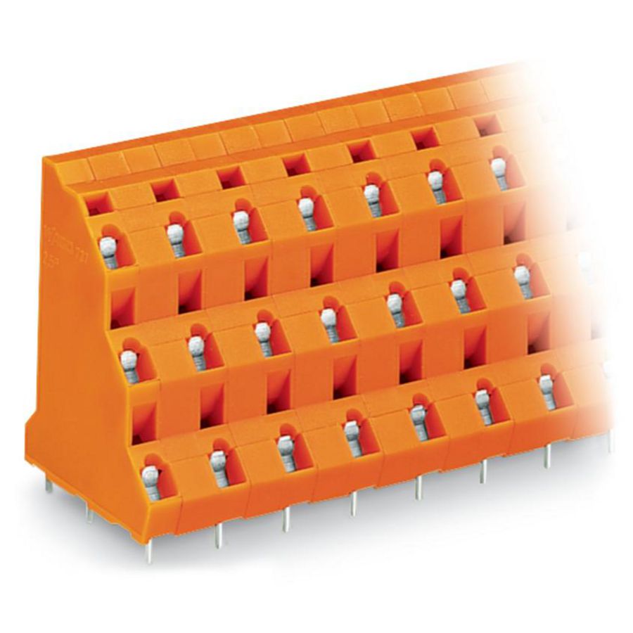 3-etage printklem 2,5mm² raster 10,16mm oranje 737-802VVE=64