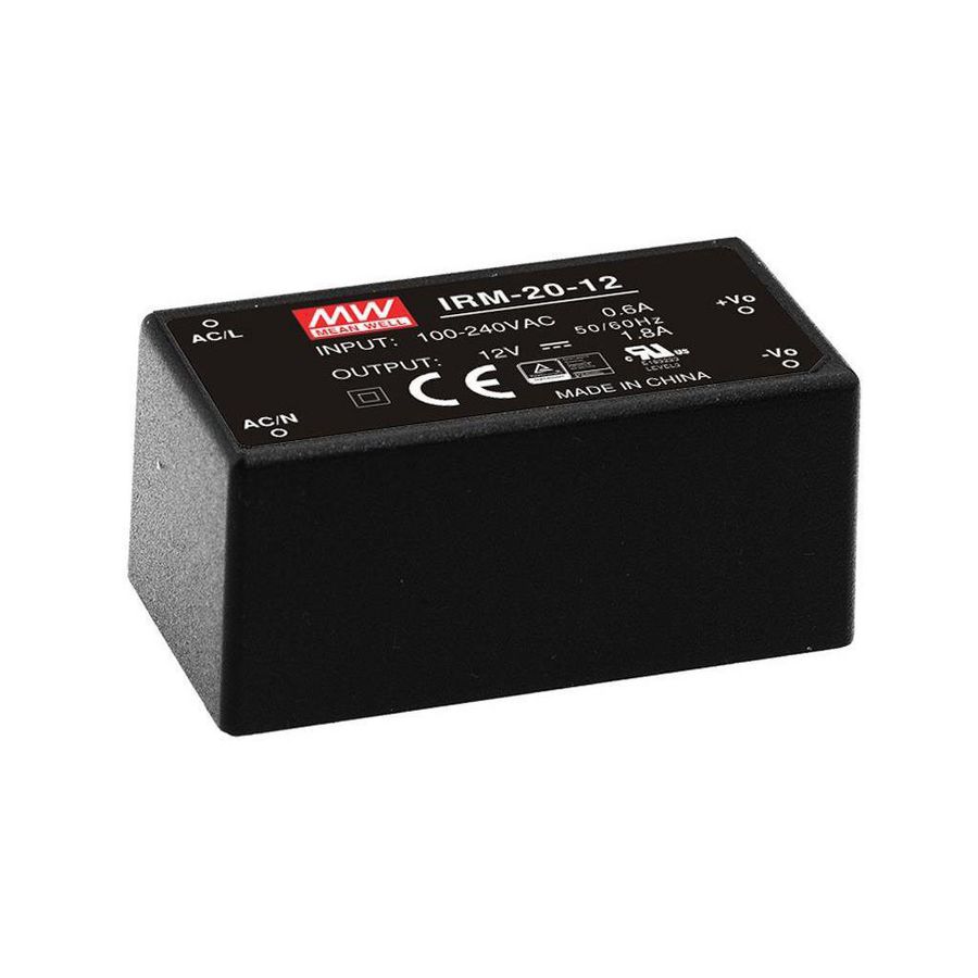 AC-DC ingekapseld Mini PSU PCB mount style 20W 24V