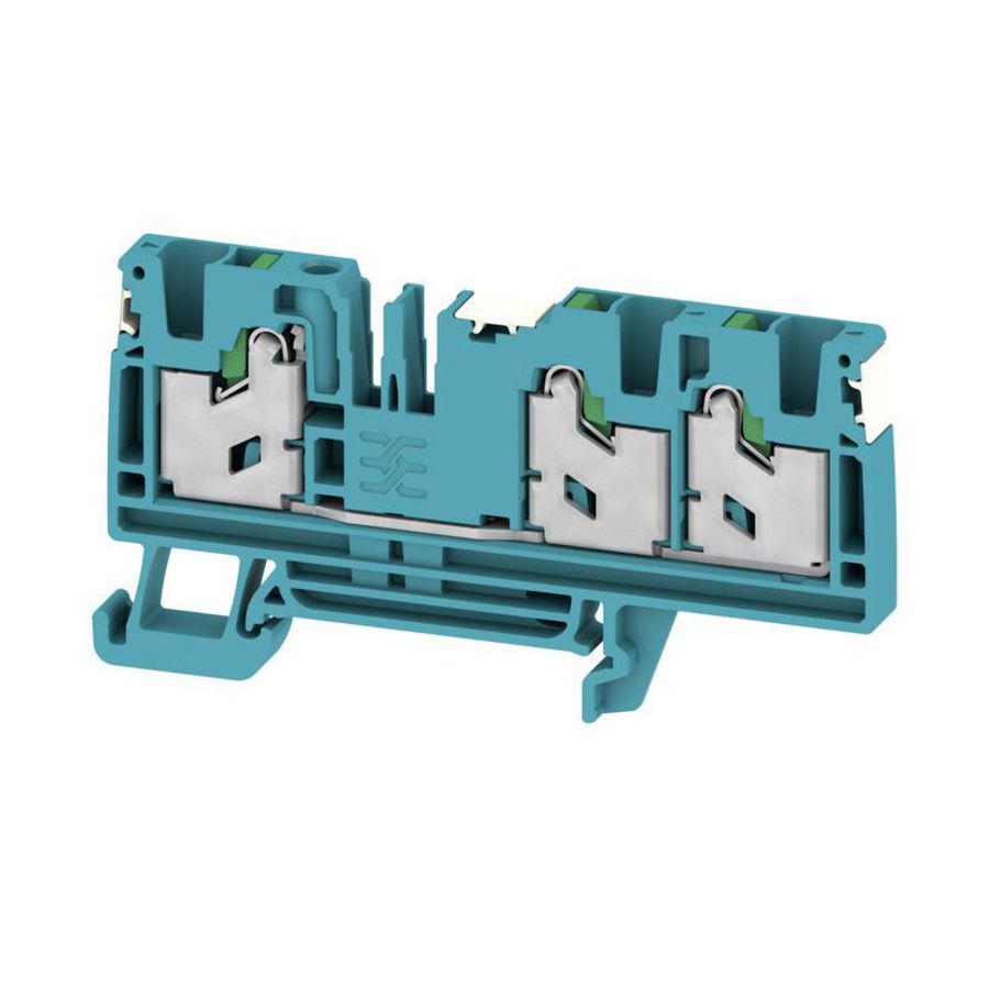 Doorvoer bl. SNAP IN blauw 4mm2 32 A 1000 V nr. VVE=50