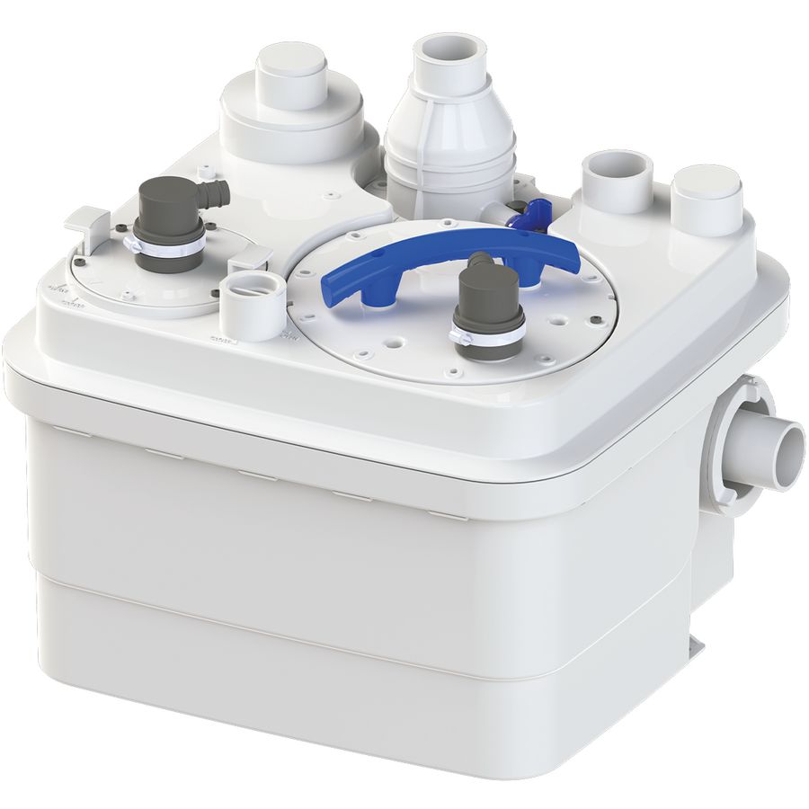 Opvoerinstallatie SANICUBIC  1 WP L 230V met vermaler tbv zwart en grijs water Sanibroyeur