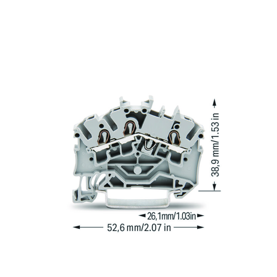 3-draads rijg 2,5mm² voor Ex e II-2002-6301 VVE=100