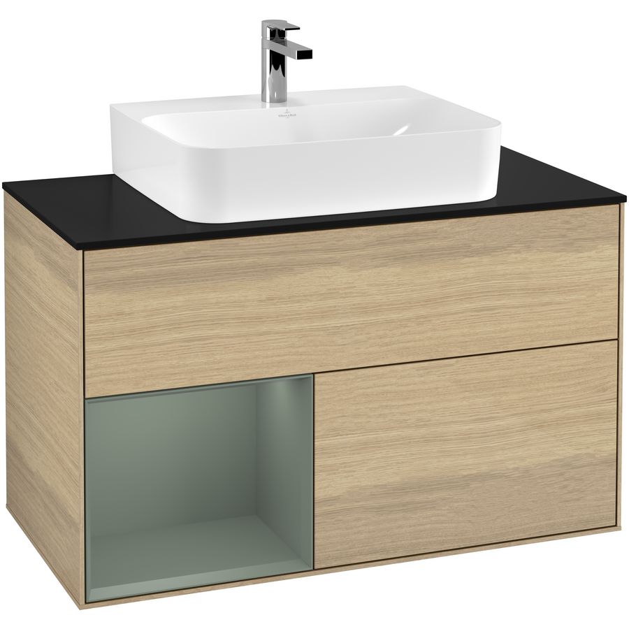 Wastafelonderkast Finion 1000x603x501mm Oak Veneer G112GMPC