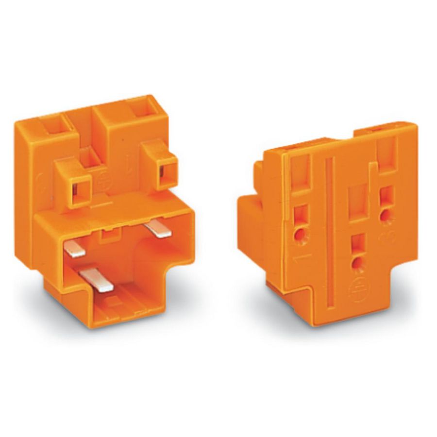 Male steker 3-polig oranje VVE=50