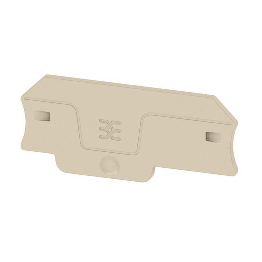 Eindplaatklemmen d. beige 66.3mm 2mm V-0 VVE=20