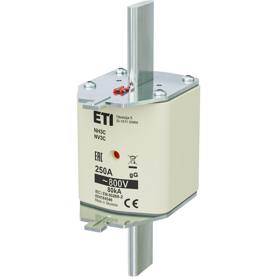 Zekering NH3C gG 250A/800V VVE=3