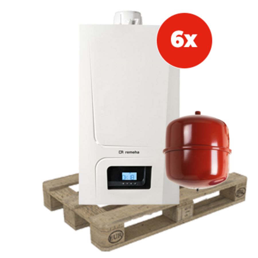 KPW pallet 6st. CV-ketel Avanta Ace 35C CW5 exc. 80-80 + aansluitpakket 18L