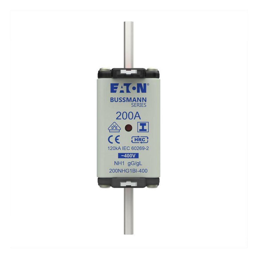 Zekering laagsp. 200A AC 400V NH1 gL/gG dubbele meld VVE=3