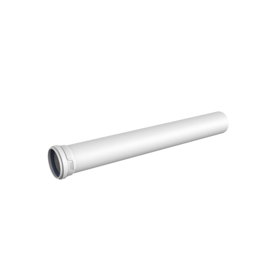 Lengte a 1mtr. PP AS+ riool afvoerbuis 125mm lichtgrijs geluidsarm 1x mof
