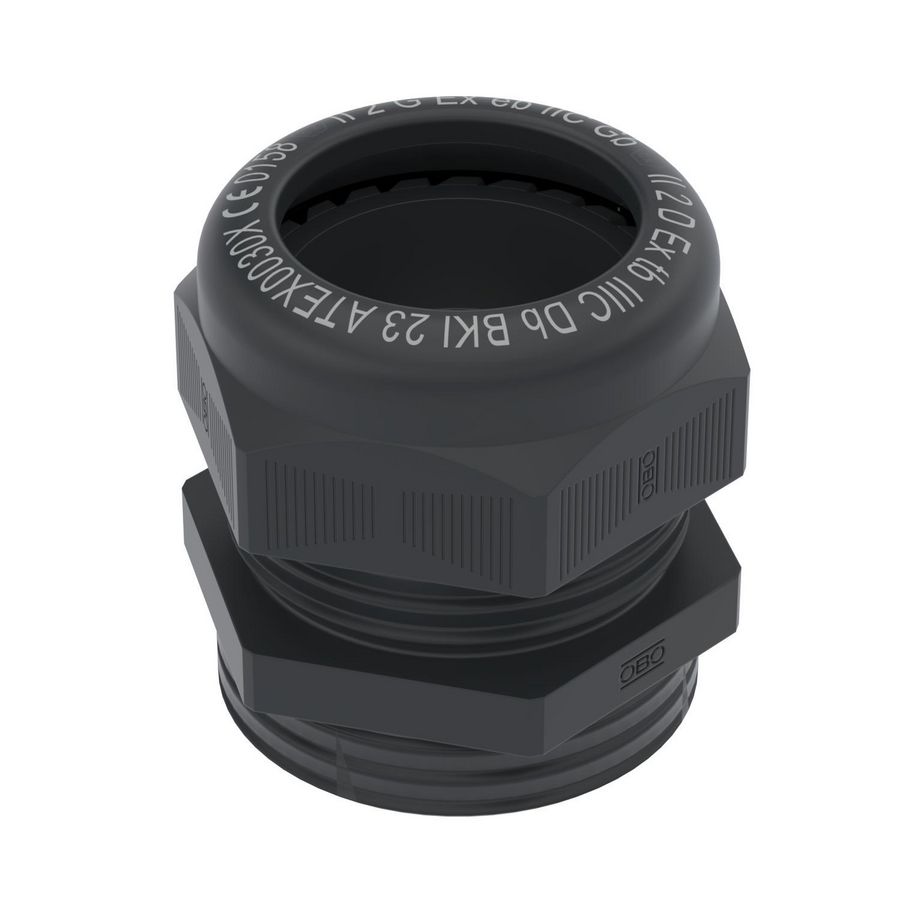 Wartel EX trekontlasing IP68 M63 polyamide zwart VVE=5