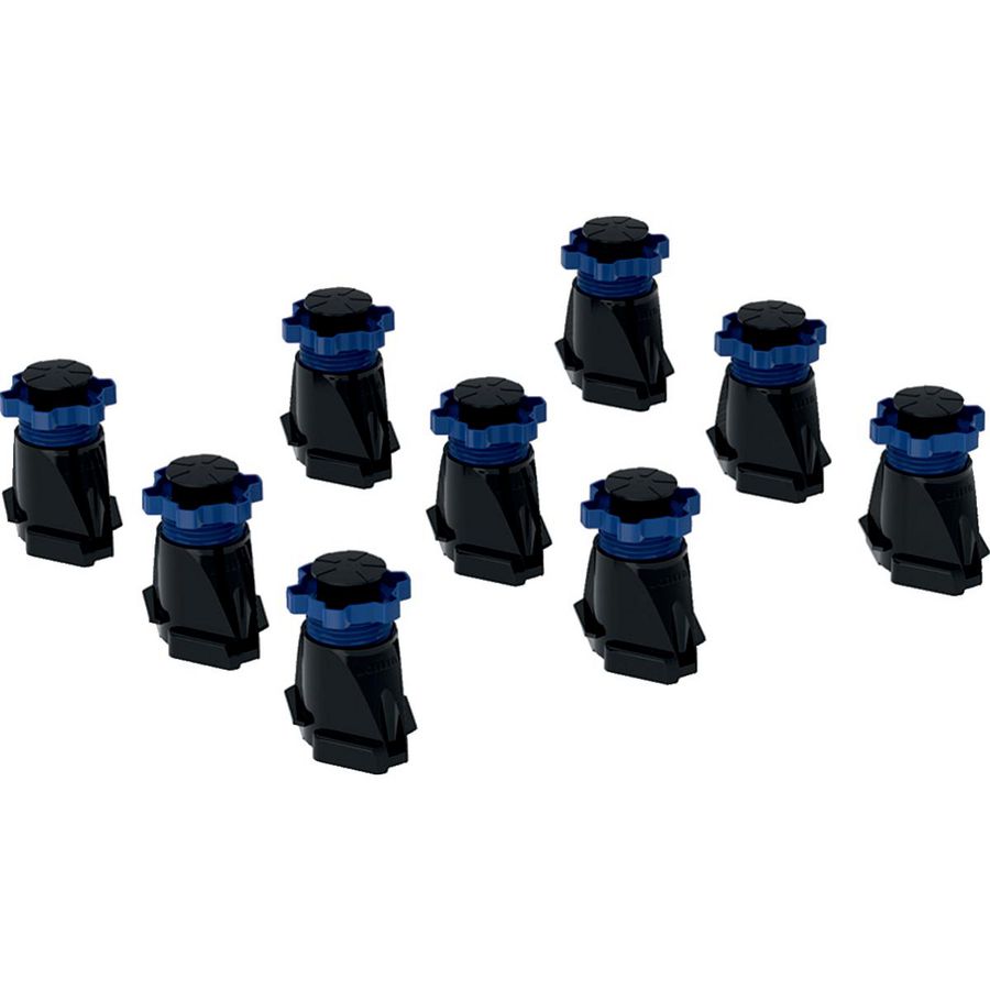 Set a 9 st. hoge steunpoten tbv douchevloeren