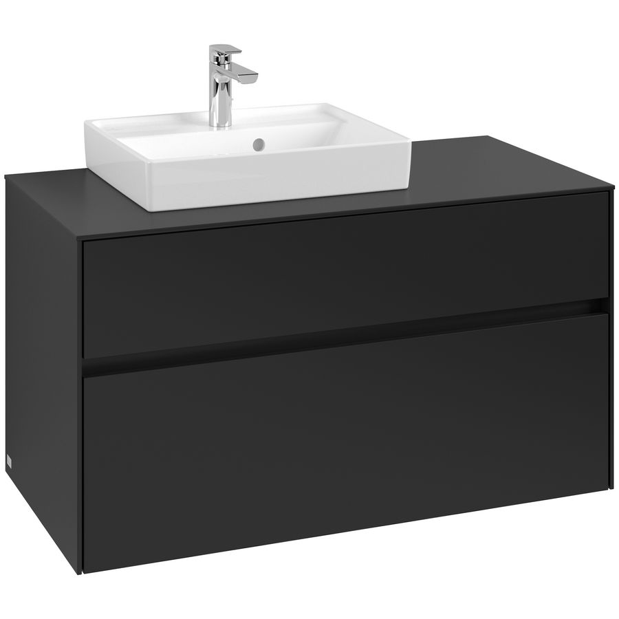 Wastafelonderkast Collaro 1000x548x500mm Volcano Black C014B0VL