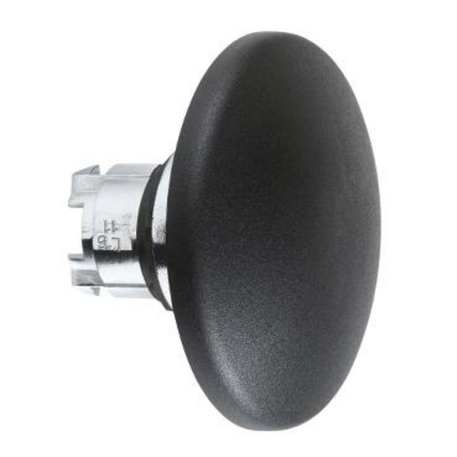 Drukknop Ø60 Ø22mm Zwart