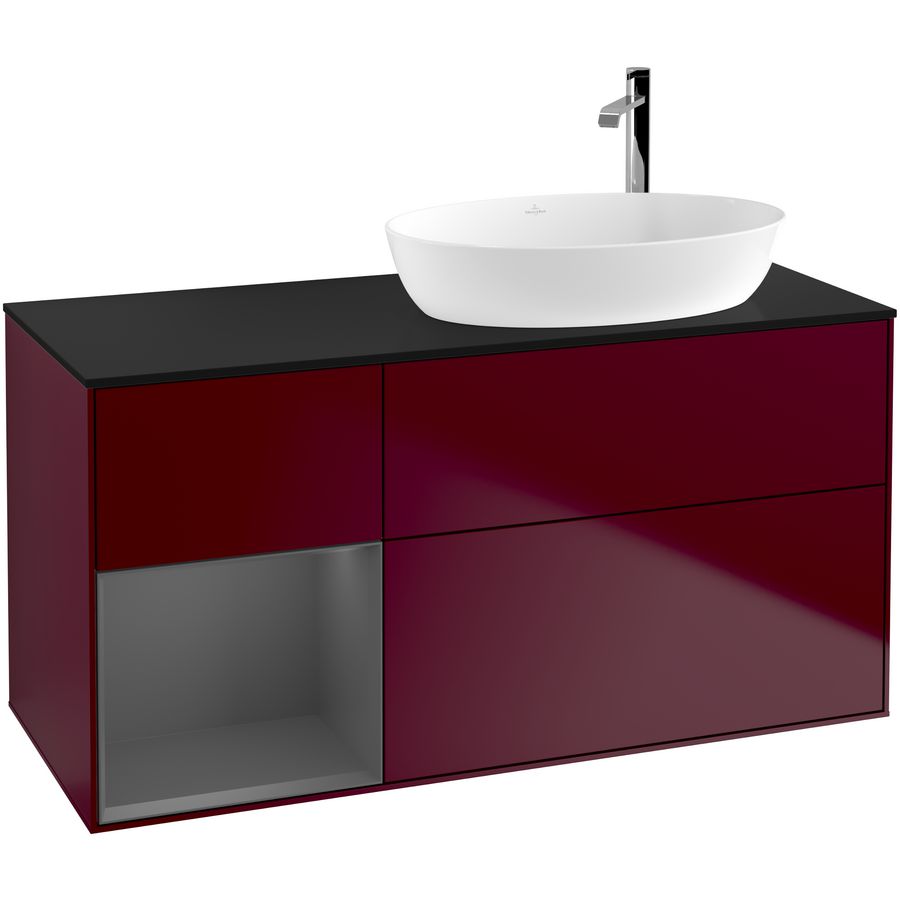 Wastafelonderkast Finion 1200x603x501mm Peony Matt Lacquer F922GKHB