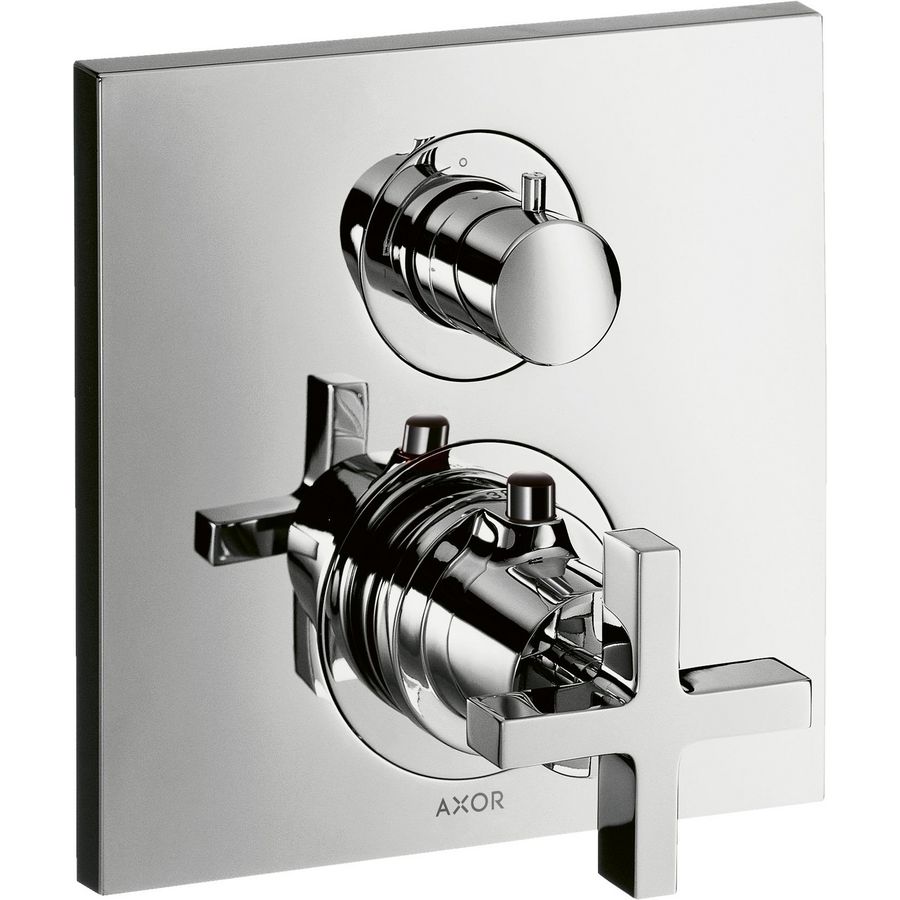 AXOR Citterio inb therm+stop-+omstelkraan+kruisgrepen chroom