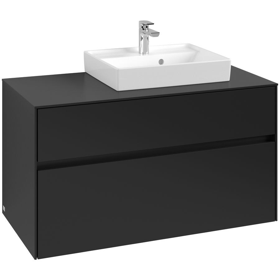 Wastafelonderkast Collaro 1000x548x500mm Volcano Black C015B0VL