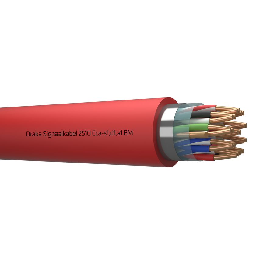 Haspel a 500m. signaal kabel afg Cca rd# 10x2x0,8mm 2510 BM