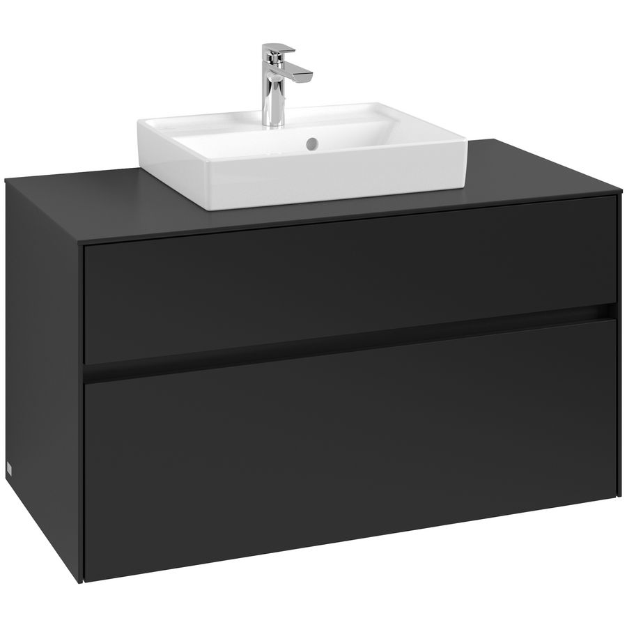 Wastafelonderkast Collaro 1000x548x500mm Volcano Black C016B0VL