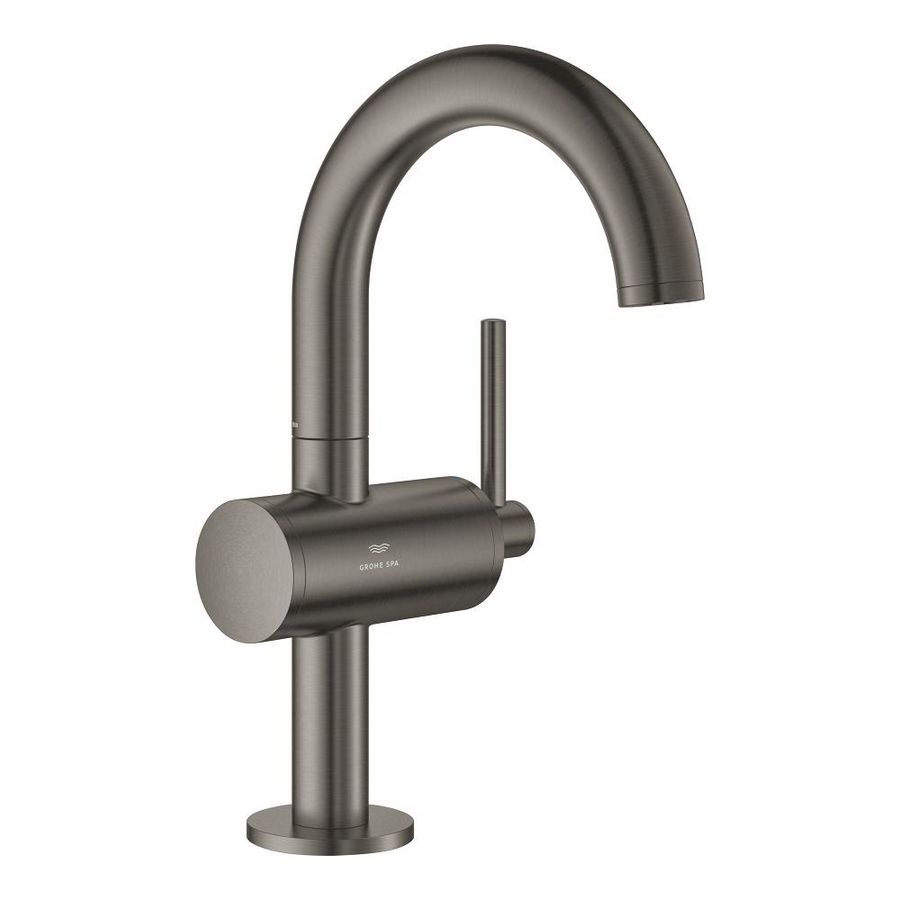 Atrio M-size wastafelmengkraan push hard graphite geborsteld (mat donker grijs) (Spa colors coll.)
