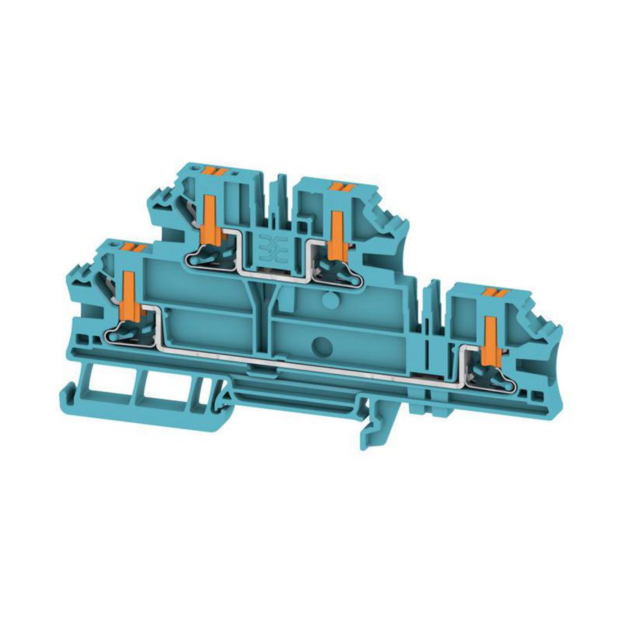 Meerlaagse modulaire PUSH IN d. blauw 4mm² 1000 nr. VVE=50