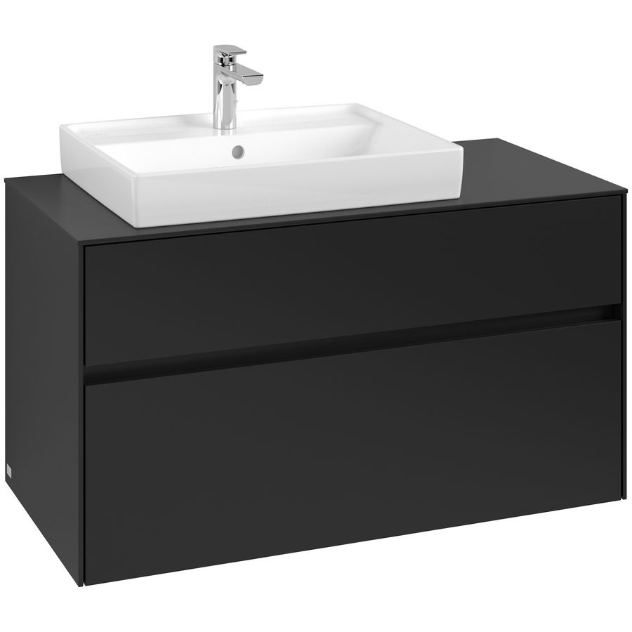 Wastafelonderkast Collaro 1000x548x500mm Volcano Black C017B0VL