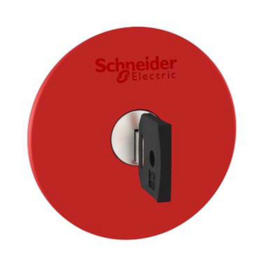 Kop noodstop 60 ontgrendelen sleutel 22mm Rood z. mar