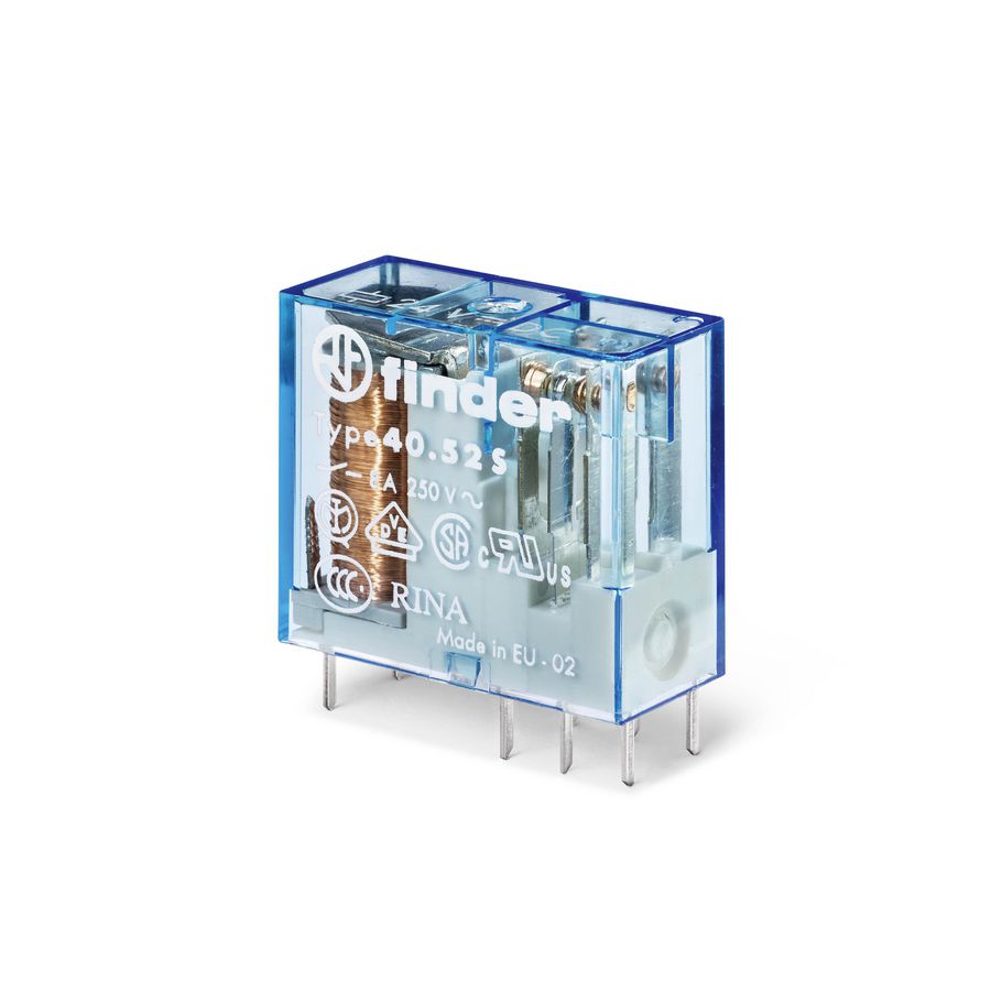 Schakelrelais 2 wisselcont. 8A 110V DC S. 40.52.7.110.0000