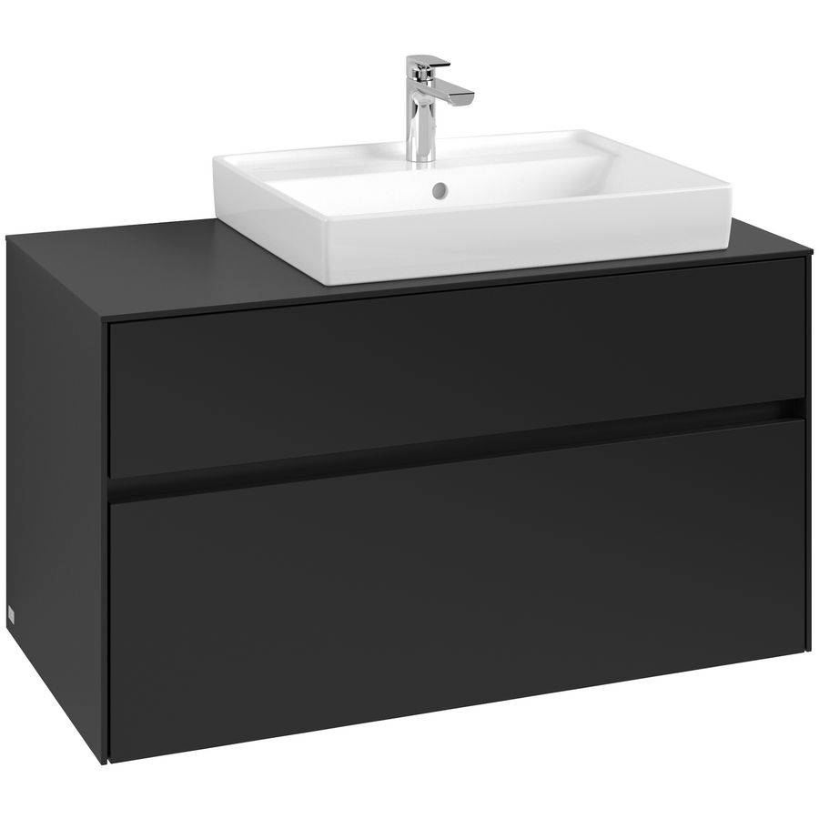 Wastafelonderkast Collaro 1000x548x500mm Volcano Black C01800VL