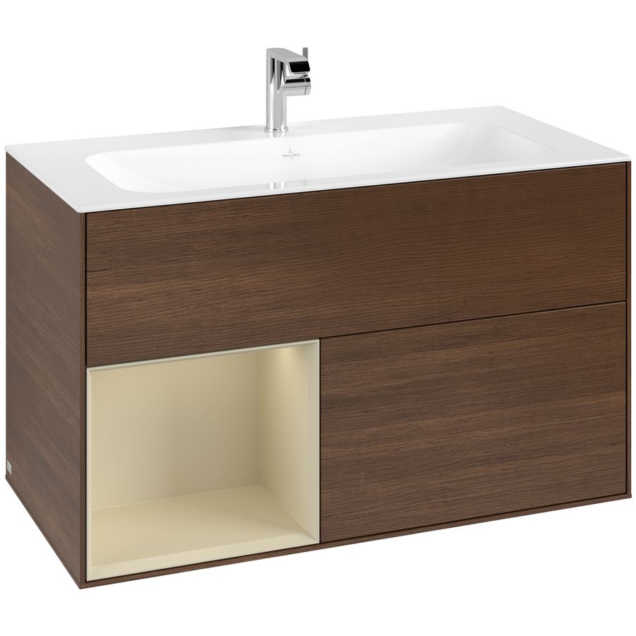 Wastafelonderkast Finion 996x591x498mm W.Veneer F030HJGN