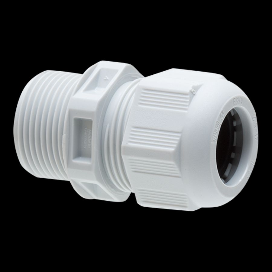 Kabelwartel kunststof, IP68, M25x1,5 doorlaat 9-17mm grijs (ESKV-L25LG)