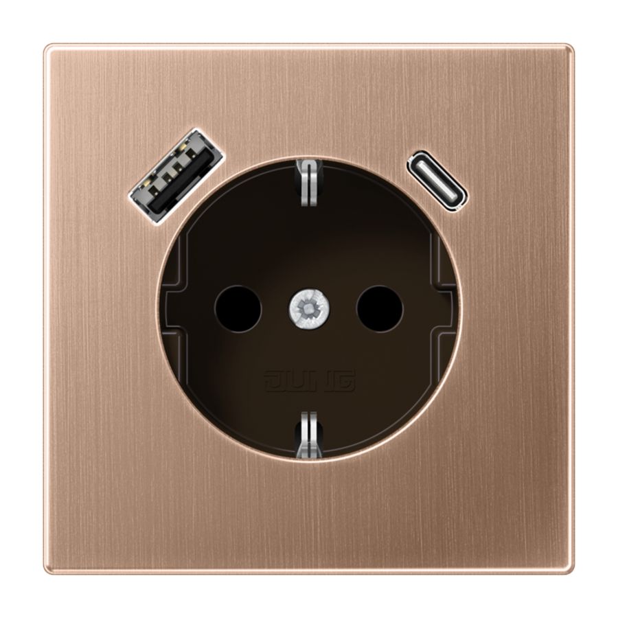 Wcd + lader LS brons USB A+C